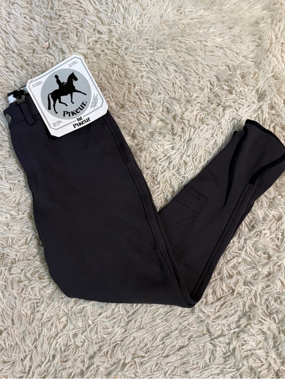 New Child’s Size 16R Grey Pikeur Knee Patch Horseback Riding Breeches